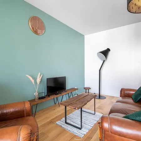 דירה Cosy T2 De 50 M² Centre-ville Avec Garage & Balcon נאנט